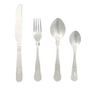 Russell Hobbs COMBO-8758 Verona Ménagère 72 pièces en acier inoxydable 18/10, ustensiles de table pour 18 couverts, passe au lave-vaisselle, fourchettes/couteaux/cuillères/cuillères à café inclus dans