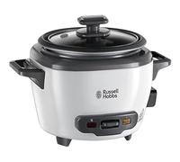 Russell Hobbs Cuiseur de Riz [Mini] Mijoteuse (0,4L, 2 portions, Idéal aussi pour légumes/poisson etc., cuillère à riz & verre doseur incl., réchauffe, Bol antiadhésif amovible lavable) 27020-56