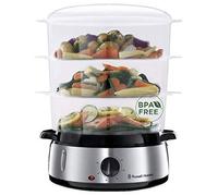 Russell Hobbs Cuiseur Vapeur 9L Programmable Minuteur, Cuisson Légumes, Riz, Œufs - 19270-56