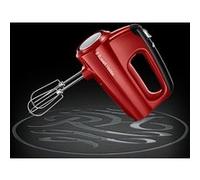 Russell Hobbs Batteur à main Desire 24670-56 – 350 W, 5 vitesses + turbo, Rouge