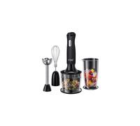 Russell Hobbs Desire 3 en 1 mixeur électrique à main, mini hachoir et fouet, bol à hacher d'une capacité de 500ml et bécher de 700ml, 500W, 24702