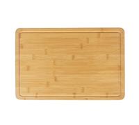 Russell Hobbs Element Planche à Découper en Bois - Planche à Découper en Bambou Certifiée FSC®, Rainure Périphérique pour Récupérer les Jus, Bloc de Boucher, Plateau de Service pour Charcuterie