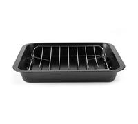 Russell Hobbs Everyday Roaster & Rack - Plat en acier carbone, Grille en acier inoxydable, Facile à nettoyer, Antiadhésif, Durable, Résistant au four jusqu'à 220°C, pour Viande/Légumes, 40.9 x 31.8cm
