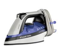 Russell Hobbs Fer à repasser vapeur [2400W, 180g vapeur supplémentaire] EasyStore Pro Wrap&Clip (réservoir 320ml, chauffage rapide, rangement et nettoyage faciles, semelle antiadhésive) 26730-56