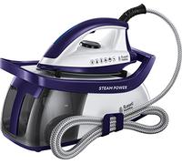 Russell Hobbs Fer à repasser vapeur [Centrale] SteamPower (2600 W,Pression 4,5 bars, 100 g/min vapeur continue, 3 Réglages de vapeur, Réservoir 1,3 L, Semelle en céramique, Anti-calcaire) 24440-56