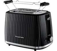 Russell Hobbs Grille-pain 27371-56 Noir 2 tranches 800W 6 niveaux de décongélation et de brunissement