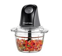 Russell Hobbs Hachoir électrique [polyvalent] blender (pour légumes, fruits, viande, oignons, récipient de 1l, lavable au lave-vaisselle, 2 vitesses, lames en acier inox, 350W) Anthracite 27131-56