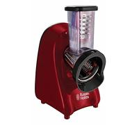 Russell Hobbs Hachoir & râpe électrique [2 en 1] Desire Slice & Go rouge (Tranche et râpe avec 3 accessoires en acier: gros & fin, sans BPA & lave-vaisselle, rangement & nettoyage faciles) 22280-56