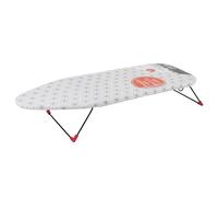 Russell Hobbs LA054012 Mini Petite Table Planche à Repasser, Table Repassage Voyage, Peu Encombrante et Idéale pour Appartements & Caravanes, Housse 100% Coton, Jambes Facilement Pliables, Gris/Blanc