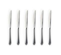 Russell Hobbs Marseille Set de Couteaux à Steak - 6 Pièces, Acier Inoxydable 18/0, Lame à Bord Dentelé Tranchant, Garantie 25 Ans, Poignée Ergonomique, Finition Poli Miroir, Léger, Facile à Nettoyer