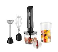 Russell Hobbs Mixeur plongeant [3en1: mixeur/hachoir/fouet] blender (Idéal pour aliments pour bébés, smoothie, purée, soupe, 2 vitesses+fonction pulse, lames acier inox, sans BPA) Anthracite 27141-56