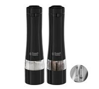 Russell Hobbs Set de moulins sel et poivre 2 automatiques 28010-56 – meules céramique, LED – Noir