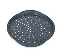 Russell Hobbs RH01003EU Nightfall Stone Plaque à Pizza Antiadhésif, 37 cm, Plaque de Cuisson Rondes Perforées en Acier Carbone, Sans PFOA, Passe au four jusqu'à 220°C, Marbre Bleu