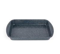 Russell Hobbs Nightfall Stone Plat à Rôtir 38 cm, Plaque à Four Rectangulaire, Surface Antiadhésive, Nettoyage Facile, Acier au Carbone, Sans PFOA, Utilisable au Four Jusqu'à 220°C, Bleu, RH00999EU