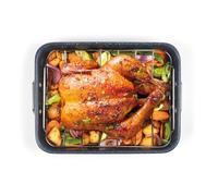 Russell Hobbs Rôtissoire 34 cm & Grille - Gamme Nightfall Stone, Revêtement antiadhésif facile à nettoyer, Grille en acier inoxydable, Corps en acier carbone, Sans PFOA