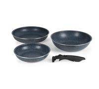 Russell Hobbs Nightfall Stone Set de poêles, 22/26 cm, wok 26 cm