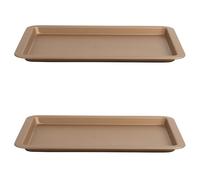 Russell Hobbs COMBO-8123 Ensemble de plaques à pâtisserie Opulence - Lot de 2 plaques de four, feuille de four antiadhésive 37 cm, moule en acier au carbone, nettoyage facile, revêtement sans PFOA