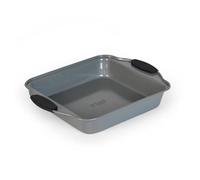 Russell Hobbs Pearlised Plat à Four carré 27 cm, Avec Poignées Antidérapantes en Silicone, Plaque à Pâtisserie Antiadhésif, Acier au Carbone, Sans PFOA, Passe au Four Jusqu'à 200°C, RH01913EU