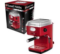Hobbs Machine Expresso, Chauffage Thermobloc, Pompe à Pression 15 Bars, Baguette Vapeur pour Mousser le Lait Rouge 2825056 Retro