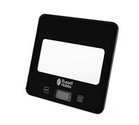 Russell Hobbs RH01571AR Digital Kitchen Scale, 5kg Max Capacity, Imperial/Metric Measures, Touch Panel, LCD Display, Cooking & Baking Scale, Glass Platform, Batteries Included, 5 Year Guarantee, Black