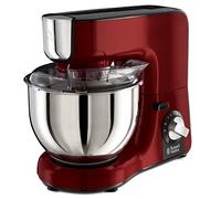 Russell Hobbs Robot pâtissier multi [pétrin, batteur & blender] Desire Rouge (3 fouets: batteur pâtes lourdes, crochet pétrin, fouet en inox, bol blender 1,5L, 10 vitesses, anti-projection) 23480-56