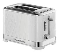Russell Hobbs Structure 28090-56 - Grille-pain - 2 tranche - 2 Emplacements - blanc avec accents en acier inoxydable