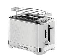 Structure 28090-56 - Grille-pain - 2 tranche - 2 Emplacements - blanc avec accents en acier inoxydable