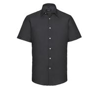 Russell Manche Courte Entretien Facile Coton Mélange sur Mesure Chemise Oxford