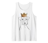 Russell Terrier Portant Une Couronne pour Chien Débardeur