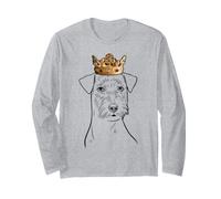 Russell Terrier Portant Une Couronne pour Chien Manche Longue