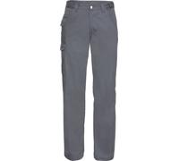 Russell Workwear Pantalon en sergé de polycoton pour hommes, longueur de jambe standard BC1044 (W30 x Regular) (Gris)