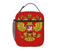 Russia Emblème National Sac À Repas Pour Femmes Hommes Large Ouverture Portable Poche Boîte À Repa Adultes Sac À Repas Enfants Pique-Nique Plage