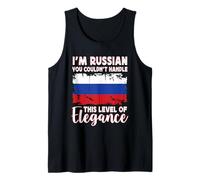 Russia Flag Proud Elegant Russian Boyfriend Girlfriend Débardeur