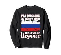 Russia Flag Proud Elegant Russian Boyfriend Girlfriend Sweatshirt