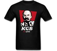 Russia KGB Biggie Smalls T-Shirt Men Shirt Black Manches Courtes(Small)