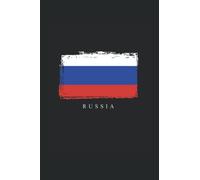 Russia: Ruled Carnet de notes Drapeau Agenda Russie Idée cadeau Russie