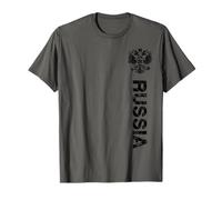 Russia T-shirt avec drapeau de la Russie pour homme et femme T-Shirt