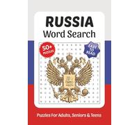 Russia Word Search Large Print: 800+ Words, Word Searches with Easy to Read Print about Russia, Culture, History, Landmarks and More, 6x9, Solutions ... Gift for Vacations, Holidays, and Free Times