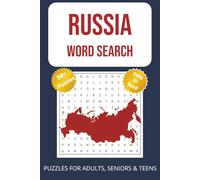 Russia Word Search Puzzle Book: Word Searches with Easy to Read Print about Russia, Russian Cities and Regions, Russian History and Politics and More ... Gift for Vacations, Holidays, and Free Times