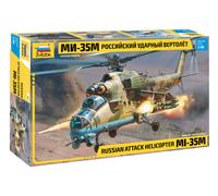 Russian Attack Hélicoptère Mi-35M 1:48 Plastique Model Kit Zvezda