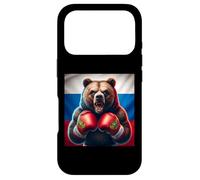 Russian Bear Boxer Russie Kickboxer Boxe Kickboxing Coque pour iPhone 17 Pro
