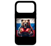 Russian Bear Boxer Russie Kickboxer Boxe Kickboxing Coque pour iPhone 17 Pro Max