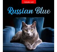 Russian Blue 2026 Calendar: Emerald Eyes and Silvery Grace