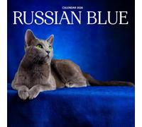 Russian Blue Cats 2026 Calendar: Graceful Photography of Elegant Blue-Gray Cats