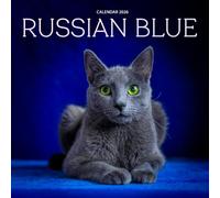 Russian Blue Cats Calendar 2026: Elegant Photography of Graceful & Blue-Coated Felines