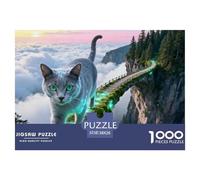 Russian Blue Chats1000 Pieces Puzzle Adulte Cute Chats Adultes Et Enfants Jeu Éducatif Défi Jouet 38x26cm/1000pcs