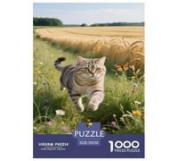 Russian Blue Puzzle 1000 Pieces Cadeau Unique Jeu Éducatif Challenge Toy À De Qualité Supérieure Peinture Art pour Adultes Enfants 70x50cm/1000pcs