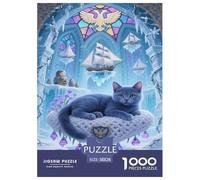 Russian Blue Puzzle 1000 Pièces Educa Jouet en Bois Divertissement Créatif De l'art De La Décoration Jeu Éducatif Challenge Toy Adultes & Enfants des 14 Ans 38x26cm/1000pcs