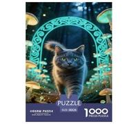 Russian Blue1000 Pièces Amateurs De Puzzlesanimal pour Adultes De Jeu pour Adultes Premium avec Défis Del'art DeLaDécoration 38x26cm/1000pcs