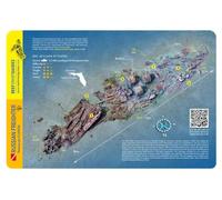 Russian Freighter Wreck, Florida Panhandle, Waterproof Dive Card